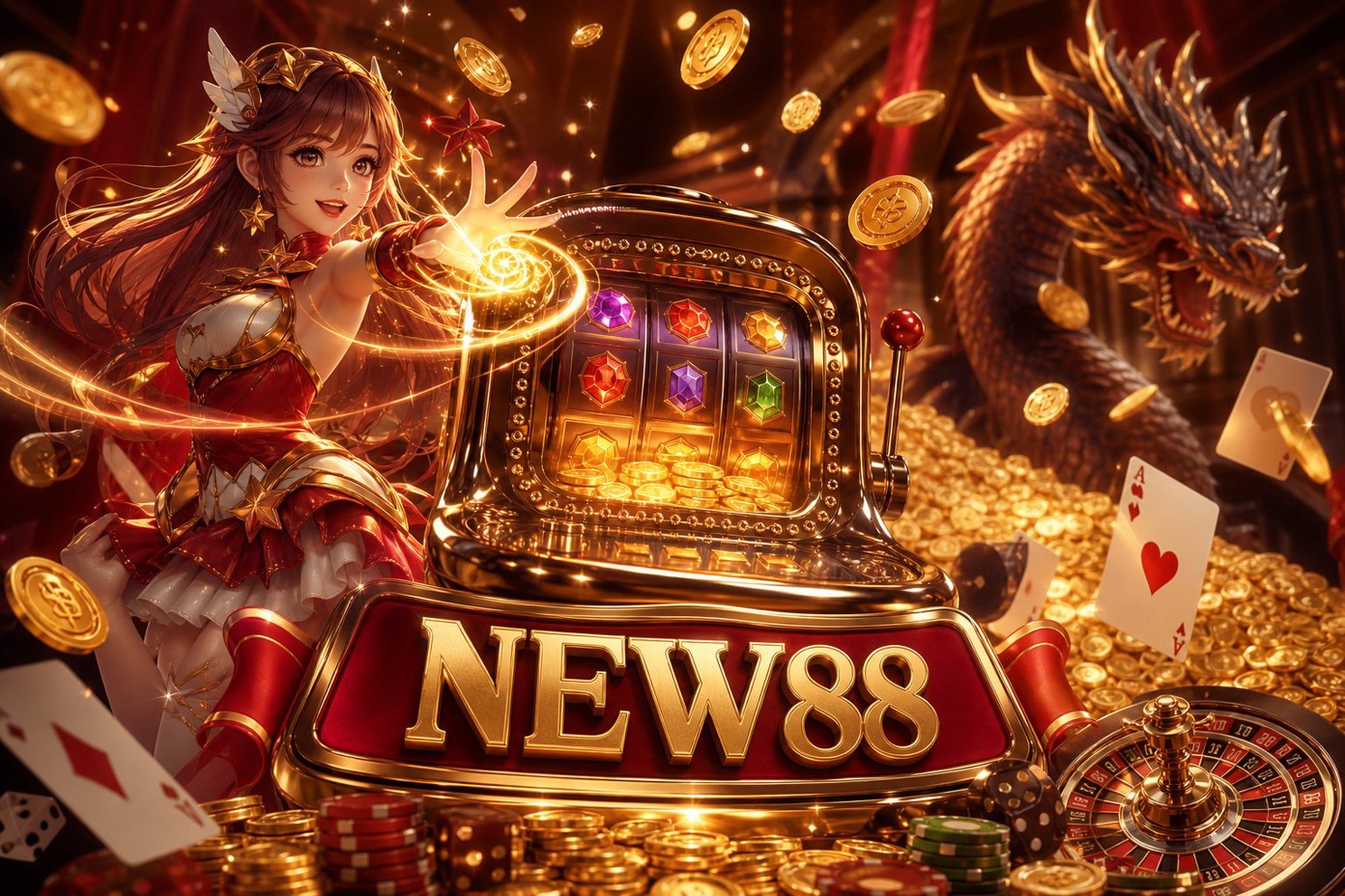 Ảnh chụp màn hình Starlight Princess NEW88 hiển thị nút đăng ký và đăng nhập