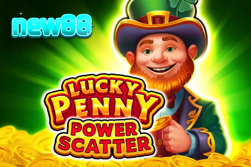 Giao diện trò chơi Lucky Penny Power Scatter với chủ đề yêu tinh Ireland